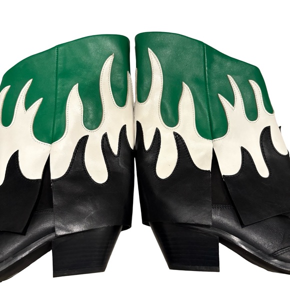 Gianni Bini Conley Flame Leather Western Foldover Boots, Sz 6.5 - Picture 8 of 13